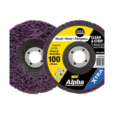 Sheffield ALPHA Clean & Strip Disc Purple ultra XTRA Carded