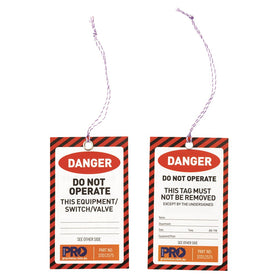 ProChoice Safety  Non Tear, All Weather Tag -125mm X 75mm Danger (1445292802120)