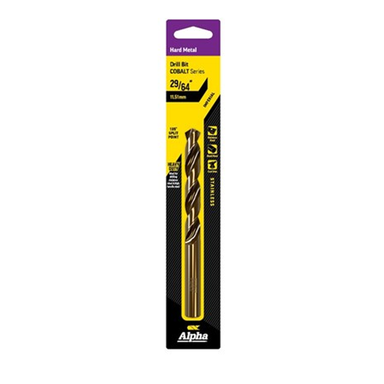 Sheffield ALPHA (7/16in - 15/32in) Imperial Cobalt Series Jobber Drill Bit Carded 1 Pce