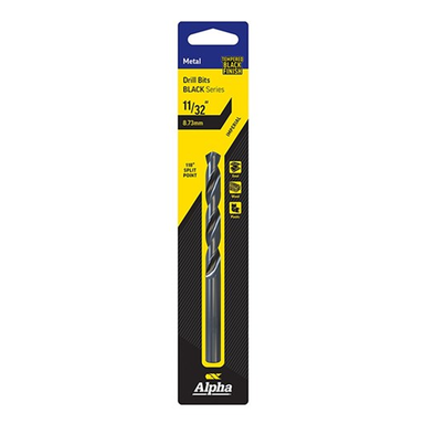 Sheffield ALPHA (21/64in - 11/32in) Imperial Black Series Jobber Drill Bit Carded 1 Pce