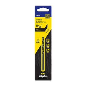 Sheffield ALPHA (11/64in - 3/16in) Imperial Black Series Jobber Drill Bit Carded 1 Pce