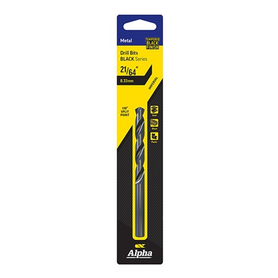 Sheffield ALPHA (21/64in - 11/32in) Imperial Black Series Jobber Drill Bit Carded 1 Pce