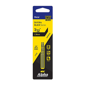 Sheffield ALPHA (3/32in - 7/64in) Imperial Black Series Jobber Drill Bit Carded 2 Pce