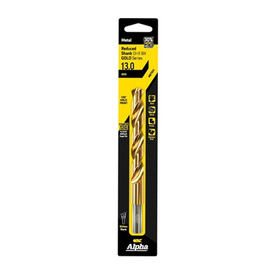Sheffield ALPHA (13.0 - 13.5mm) Metric Gold Series Reduced Shank Drill Bit Carded 1 Pce