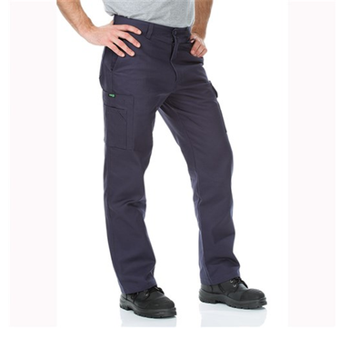Workit Workwear Cotton Drill Regular Weight Cargo Pants - Navy