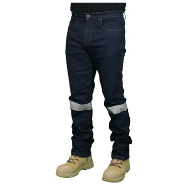 Workit Workwear Classic Fit Dark Denim Stretch Taped Jeans