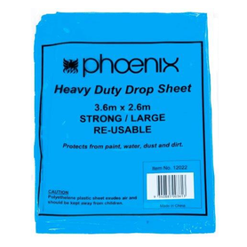 CW Phoenix Plastic Blue Heavy Duty Drop Sheet