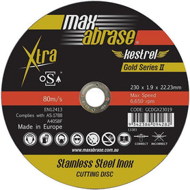 Sheffield Maxabrase 100mm Xtra Gold Series II Cutting Disc