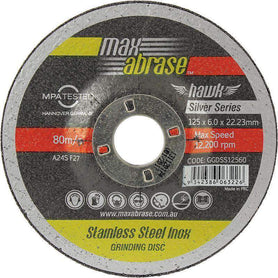 Sheffield Maxabrase Silver Series Grinding Disc Pack of 10