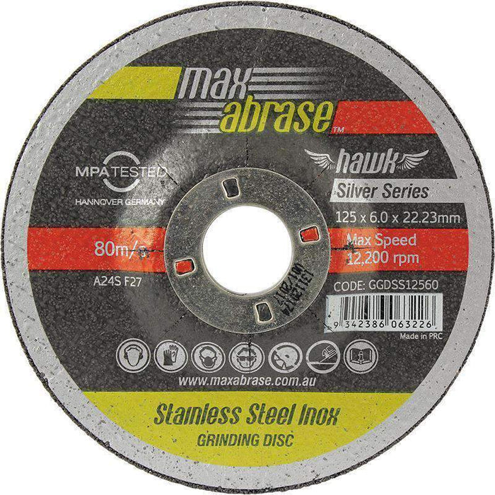 Sheffield Maxabrase Silver Series Grinding Disc Pack of 10