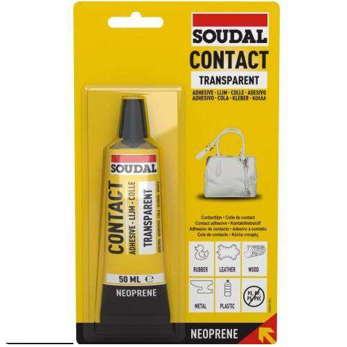 Soudal Contact Adhesive Transparent 50ml Box of 10
