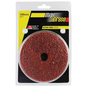 Sheffield Maxabrase 100mm Soft Metal Resin Fibre Disc Carded 5 Pack