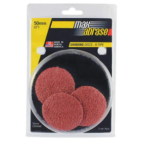 Sheffield Maxabrase 50mm R Type Ceramic Grinding Disc Carded 5 Pack