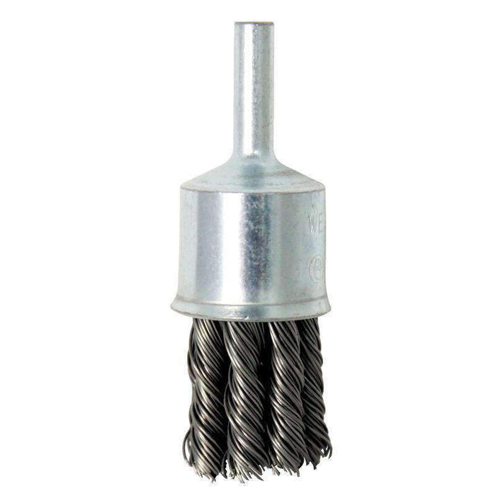 Sheffield Maxabrase Knot Wire End Brush with 1/4in Mandrel Shank