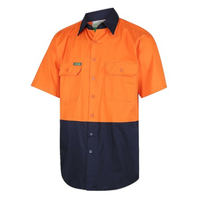 Workit Workwear Hi-Vis 2 Tone Lightweight Short Sleeve Shirt
