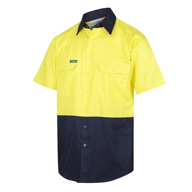 Workit Workwear Hi-Vis 2 Tone Lightweight Short Sleeve Shirt