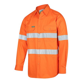 Workit Hi-Vis Lightweight Long Sleeve Taped Shirt (Orange, Red, Yellow)