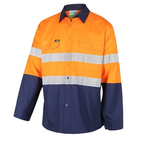 Workit Workwear Hi-Vis 2 Tone Lightweight Ripstop Breathable Taped Shirt