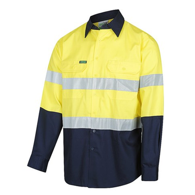 Workit Workwear Hi-Vis 2 Tone Lightweight Ripstop Breathable Taped Shirt