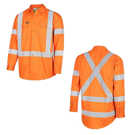 Workit Hi-Vis Lightweight Nsw Rail X-Back Breathable Biomotion Taped Shirt