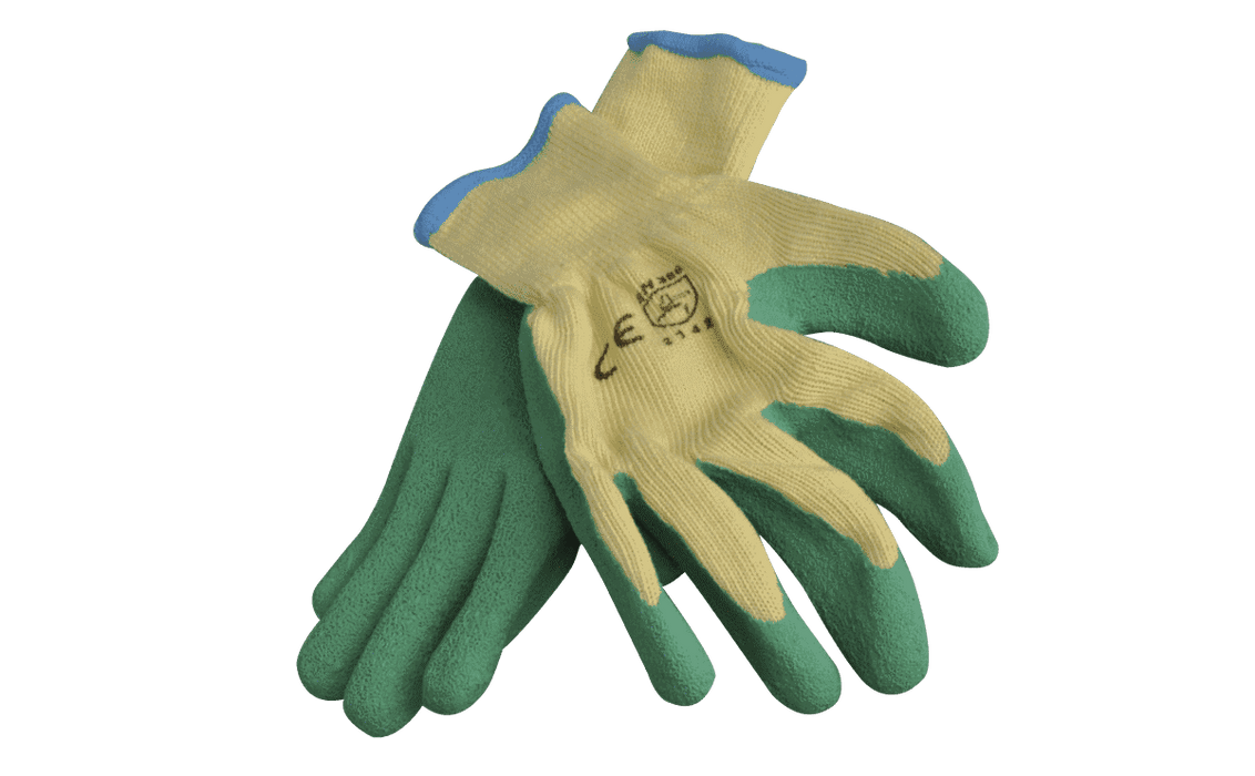 Wallboard Tools SafeCorp Poly Cotton Elastic cuff Latex Gloves