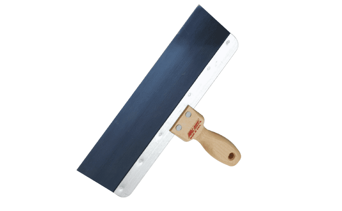 Wallboard Tools Taping Knife Wooden Handle Blue Steel Wal-Board USA