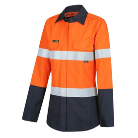 Workit Workwear Flarex PPE2 Women'S Fr Inherent 190gsm Taped Shirt