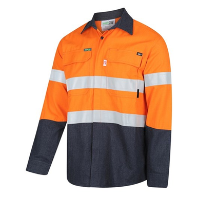 Workit Workwear Flarex Ripstop PPE1 FR Inherent 155Gsm Lightweight Taped Shirt