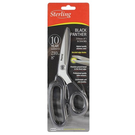 Sheffield Sterling Curved Blade Black Panther Scissors