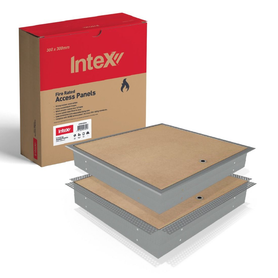 Intex 2-Hour Fire Rated Access Panel Flange Edge Screw Lock Box of 5