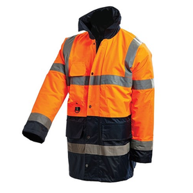 Workit Workwear Hi-Vis 2 Tone Wet Weather Bomber Taped Jacket