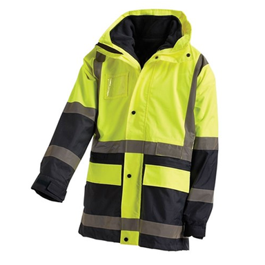 Workit Workwear Hi-Vis 2 Tone 5 In 1 Waterproof Biomotion Taped Jacket