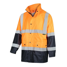 Workit Workwear Hi-Vis 2 Tone Waterproof Taped Rain Jacket