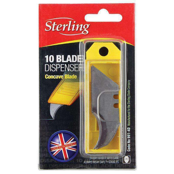 Sheffield Sterling Strong tip Concave Trimming Blades Dispenser (3833669156936)