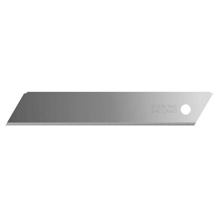 Sheffield STERLING 18mm Large Non Segmented Blade (x10) Snap-off Blades Sheffield (1566359224392)