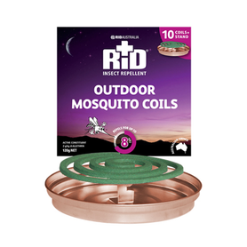 DY-Mark RID 10 Pack Mosquito Coils 120g + Stand Pack of 12