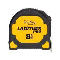 Sheffield Sterling Ultimax Pro Tape Measure: 8m Metric Measuring Tools Sheffield (1567814090824)