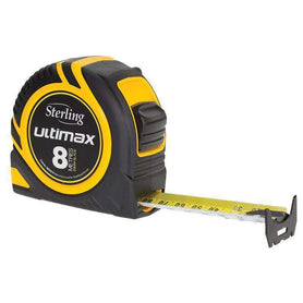 Sheffield Sterling 8m Metric/Imperial Ultimax Tape Measure Carded