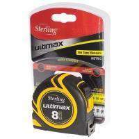 Sheffield Sterling 8m Metric/Imperial Ultimax Tape Measure Carded (3898486587464)