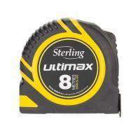 Sheffield Sterling 8m Metric/Imperial Ultimax Tape Measure Carded (3898486587464)