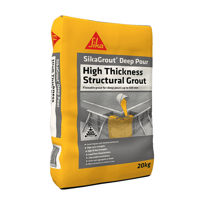 SikaGrout Deep Pour High Thickness Structural Grout 20kg