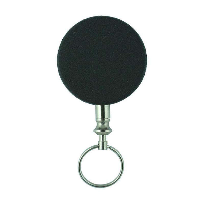 Sheffield Sterling Black Steel Chain Retractable Badge Holder