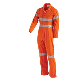 Workit Workwear Hi-Vis Lightweight Single Tone Taped Coverall With Nylon Press Studs