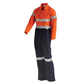 Workit Workwear Hi-Vis Lightweight Single Tone Taped Coverall With Nylon Press Studs