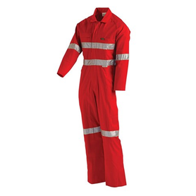 Workit Workwear Hi-Vis Mid-Weight Taped Coverall With Ykk 2 Way Nylon Zip