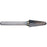 Sheffield Alpha 1/4in shank dia Included Angle Carbide Burrs