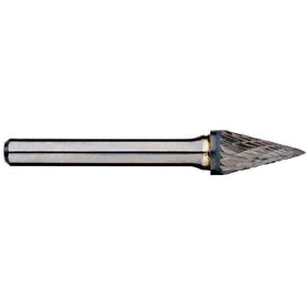 Sheffield Alpha 6mm Double Cut Imperial Pointed Cone Carbide Burr