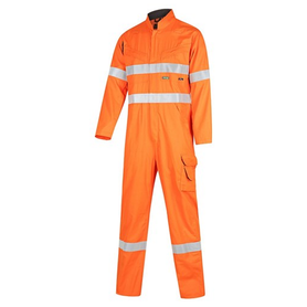 Workit Workwear PPE1 Flarex FR Inherent 190gsm Vented Taped Coverall - Orange