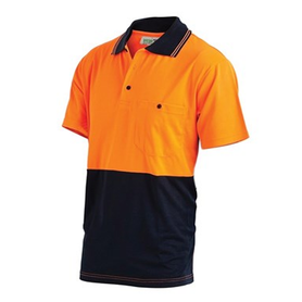 Workit Workwear Short Sleeve Poly Cotton Polo Shirt - Two Tone