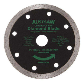 Sheffield Austsaw Diamond Cutting Blade Continuous Rim